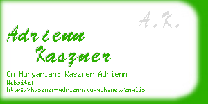 adrienn kaszner business card